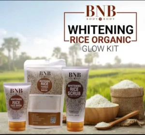 Bnb-rice Whitening And Glowing Facial Kit Sun Screen